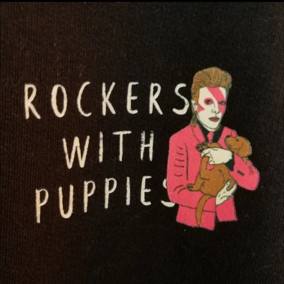 Dog Limited Rockers with Puppies Hoodie Size Medium EUC - Picture 6 of 13